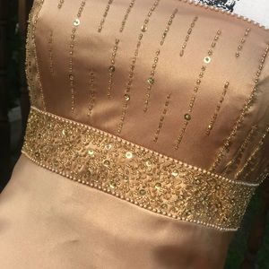 Cache Dresses - Cache Gold satin sequin prom dress Cache Dresses - Cache Gold satin sequin prom dress